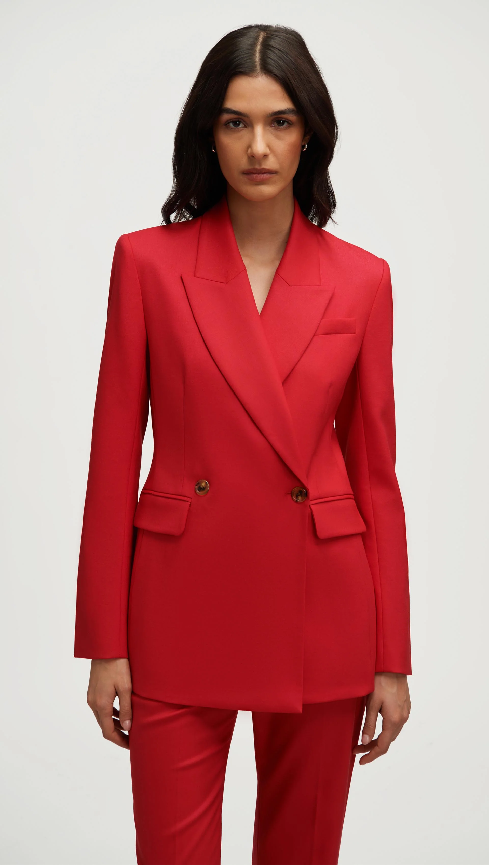 Image of Cooper Blazer in Seasonless Wool | Tomato