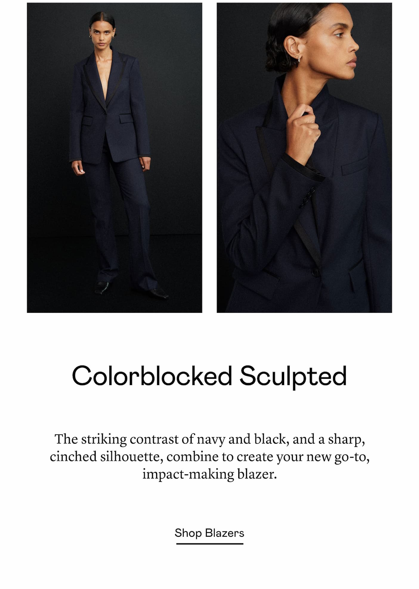 Colorblocked Sculpted