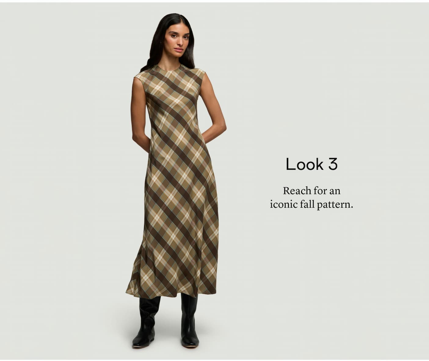 Look 3: Reach for an iconic fall pattern.