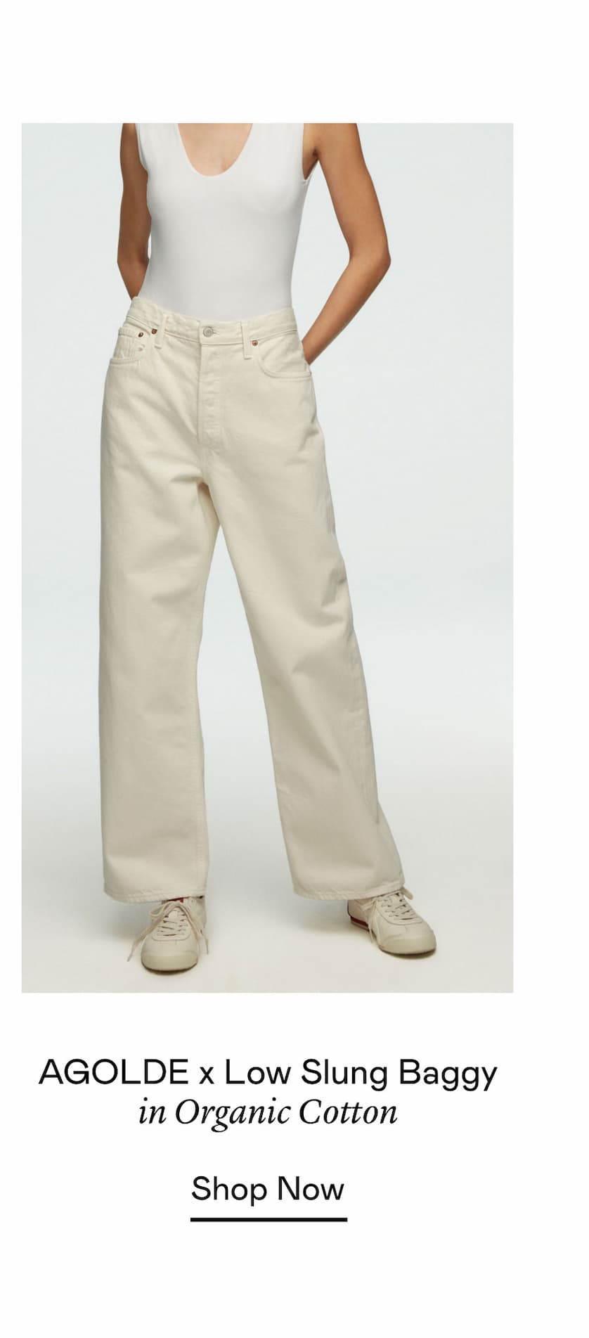 AGOLDE x Low Slung Baggy in Organic Cotton