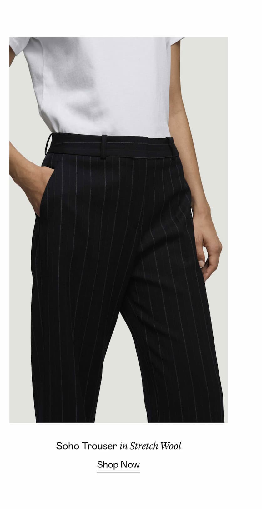 Soho Trouser in Stretch Wool