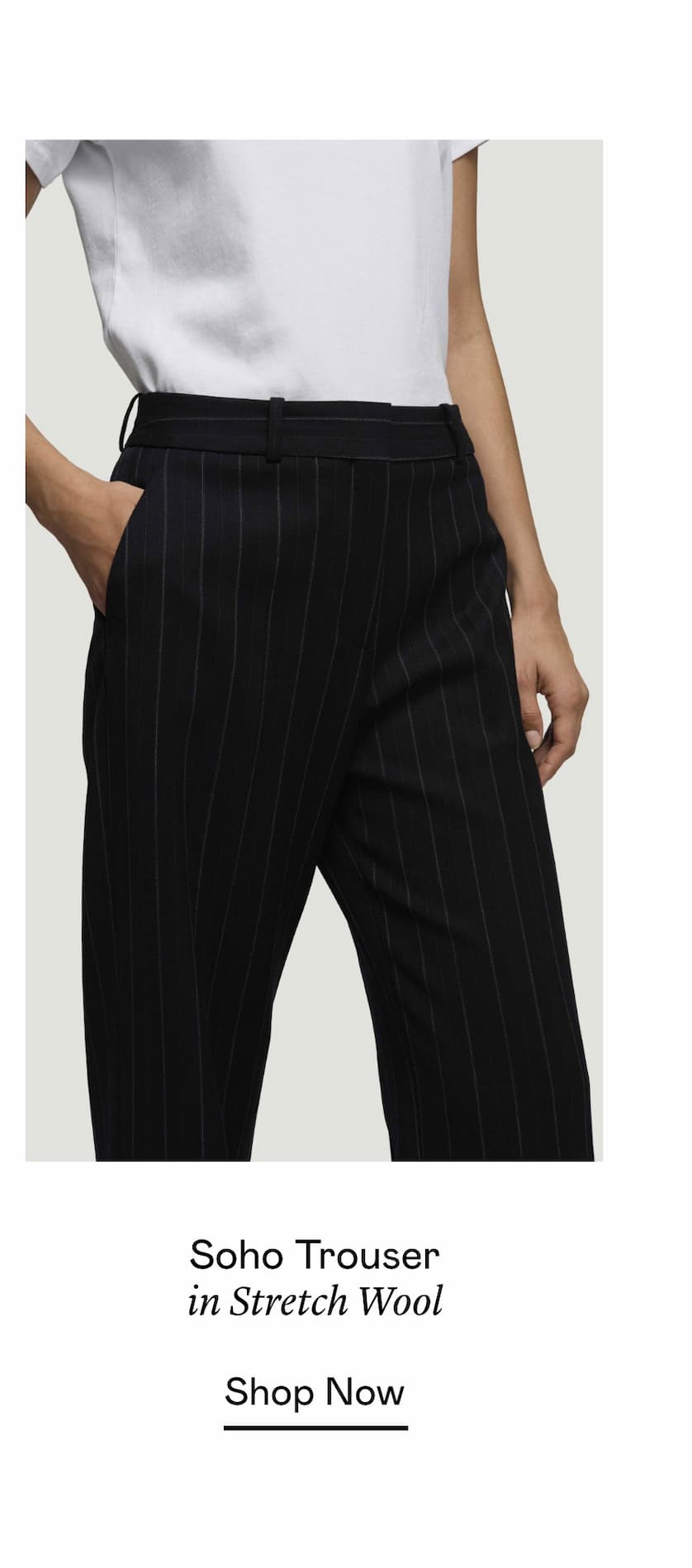 Soho Trouser in Stretch Wool