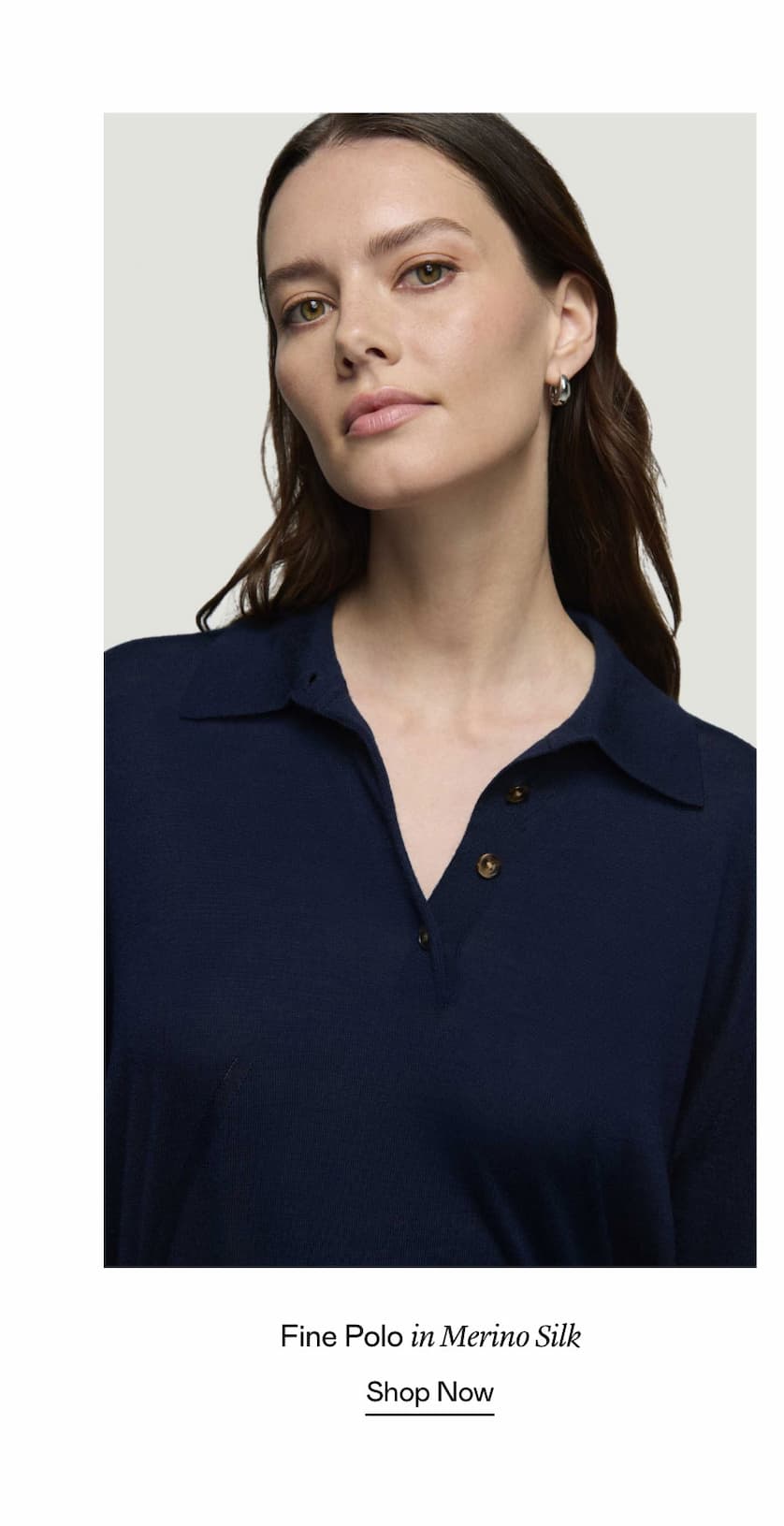 Fine Polo in Merino Silk