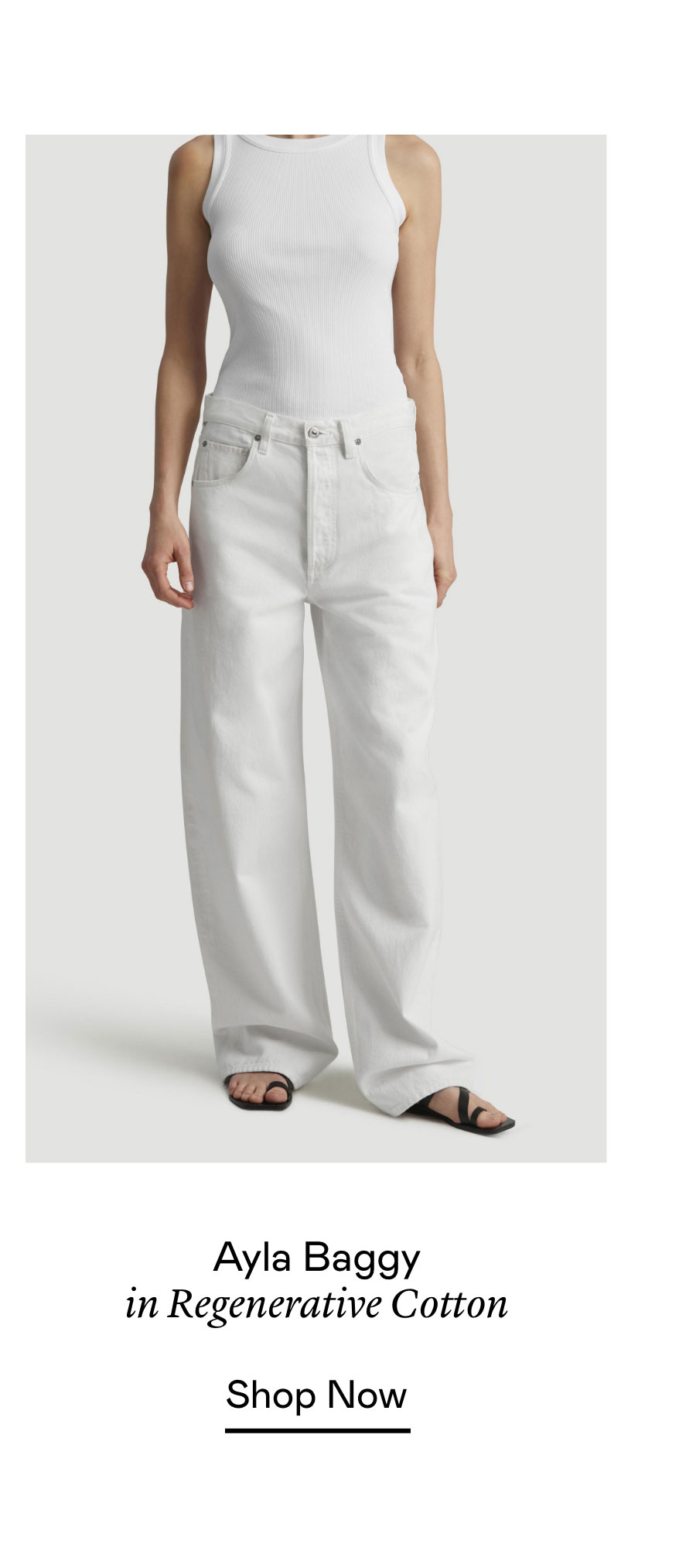 Ayla Baggy in Regenerative Cotton