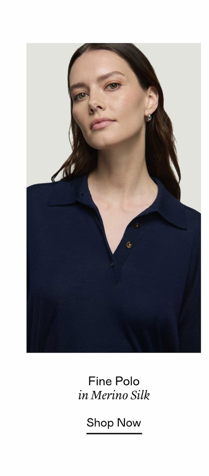 Fine Polo in Merino Silk