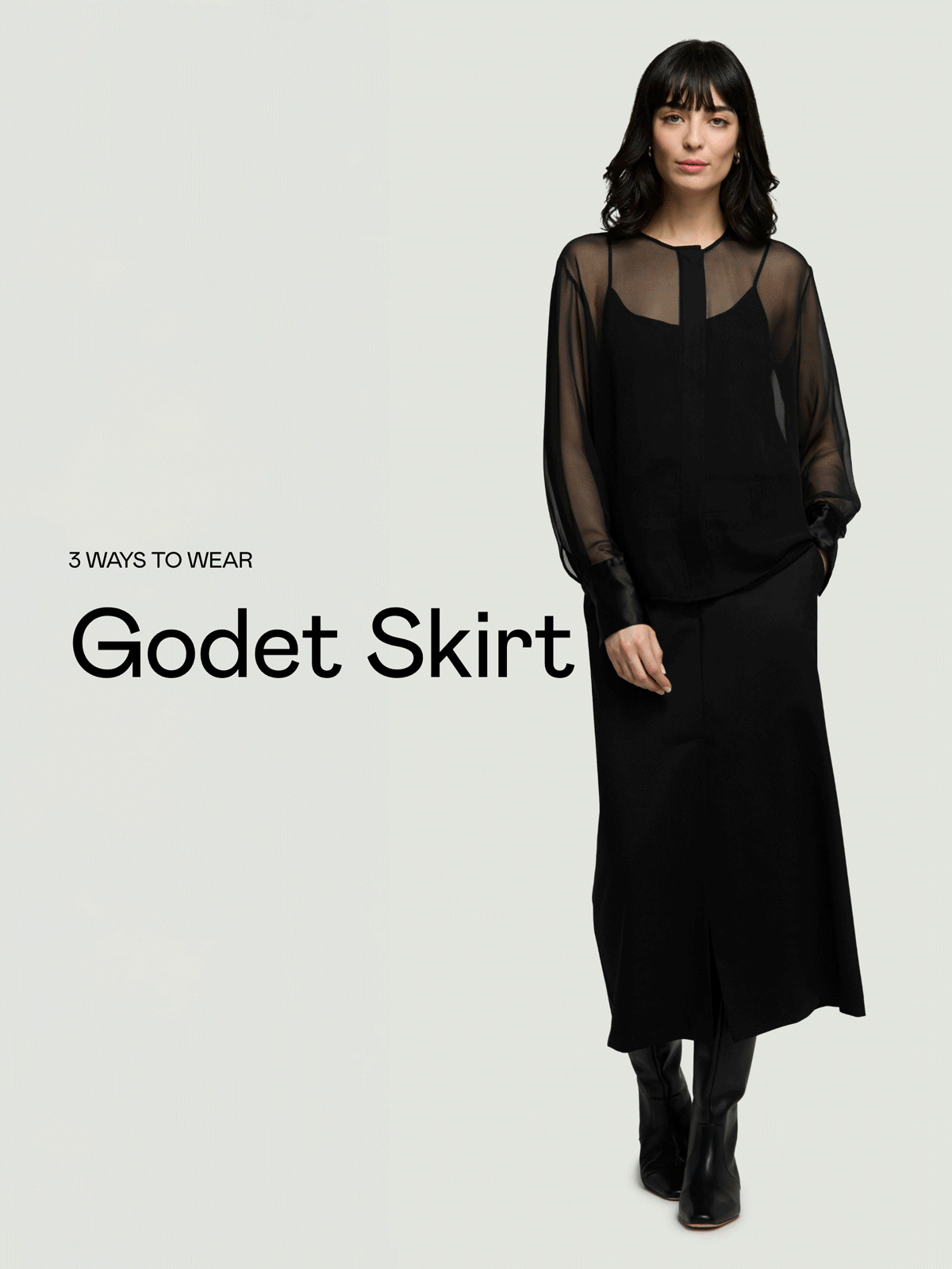 3 Ways To Wear: Godet Skirt