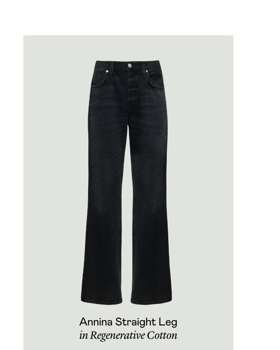 Annina Straight Leg in Regenerative Cotton