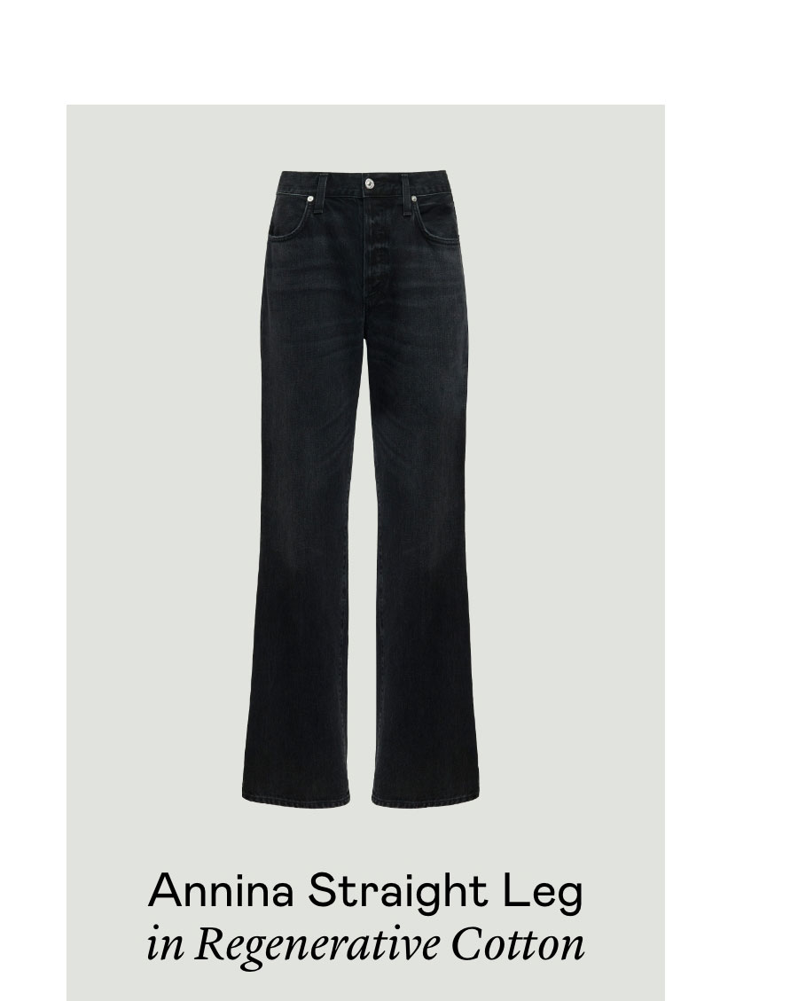 Annina Straight Leg in Regenerative Cotton