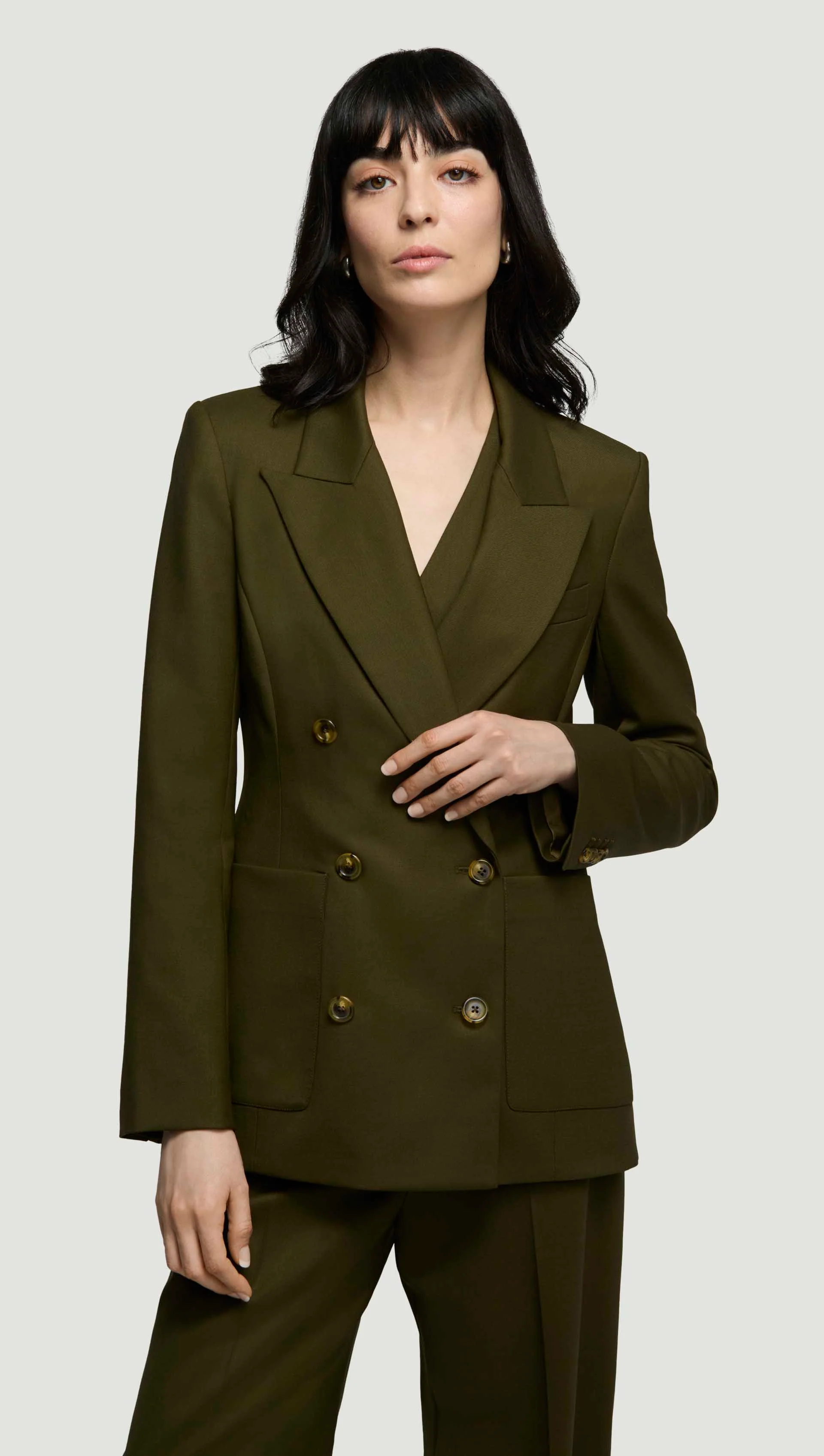 Image of Chelsea Blazer in Seasonless Wool | Basil