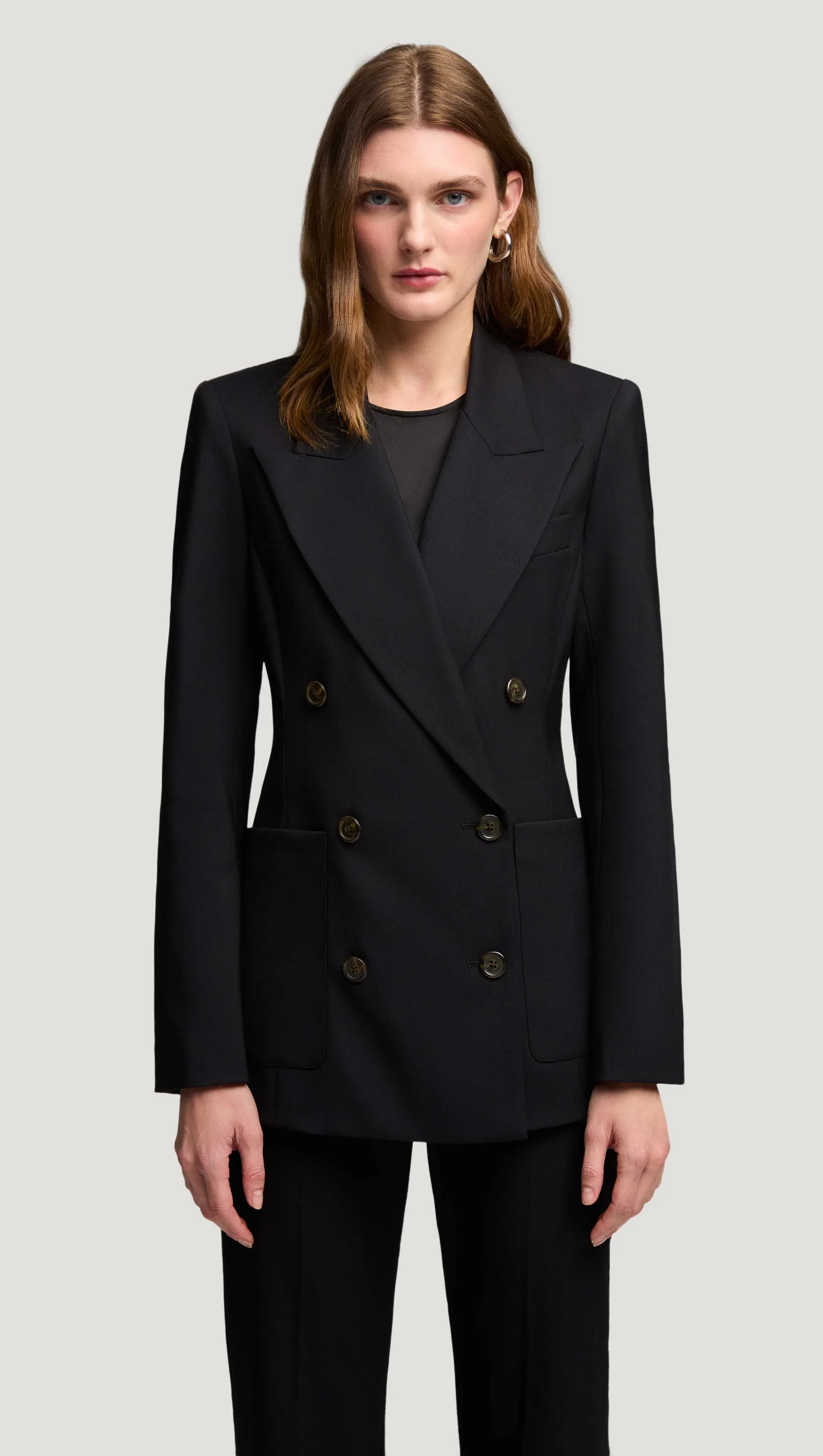 Image of Chelsea Blazer in Seasonless Wool | Black