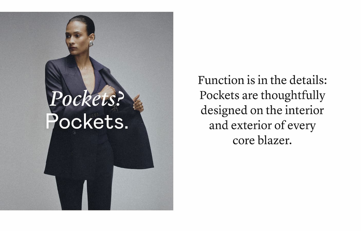 Pockets? Pockets.