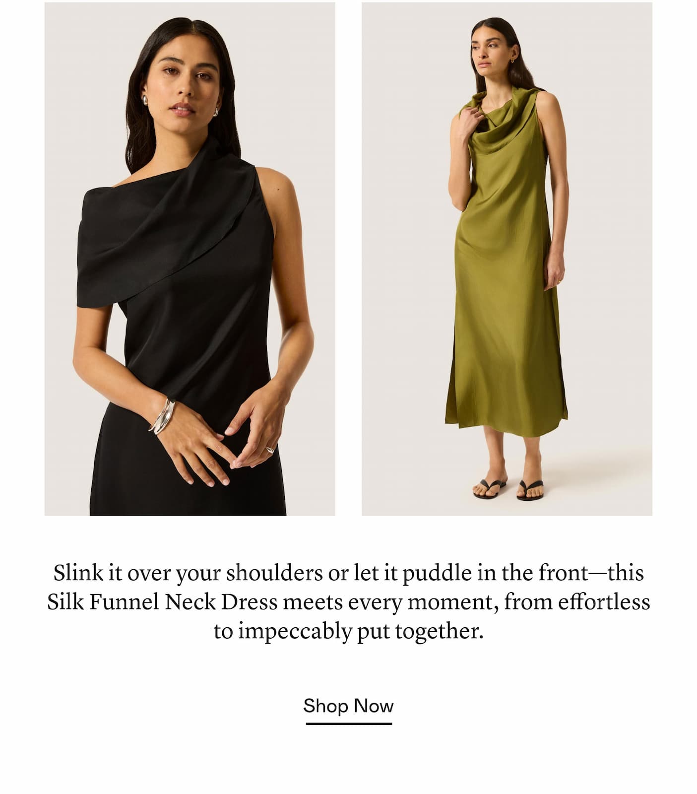 Funnel Neck Dress 