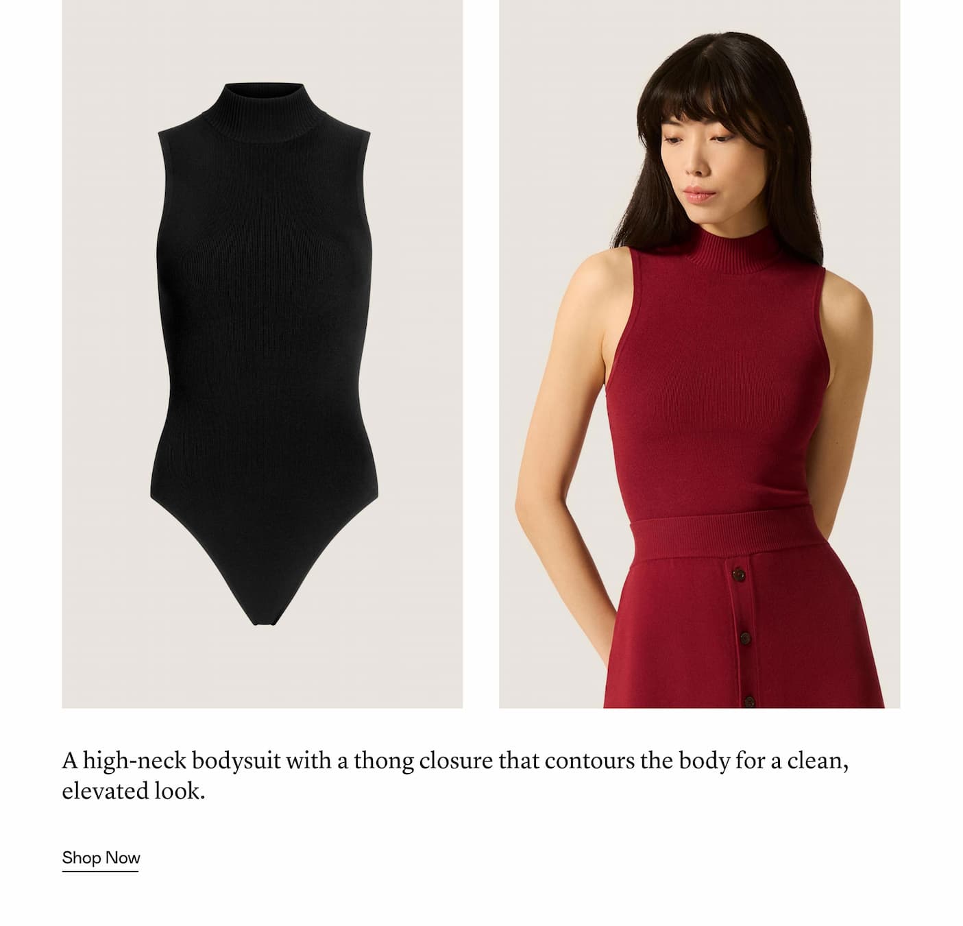 The Mock Neck Bodysuit