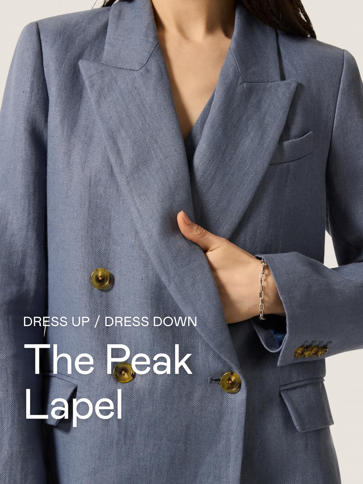 Dress Up/Down: The Peak Lapel