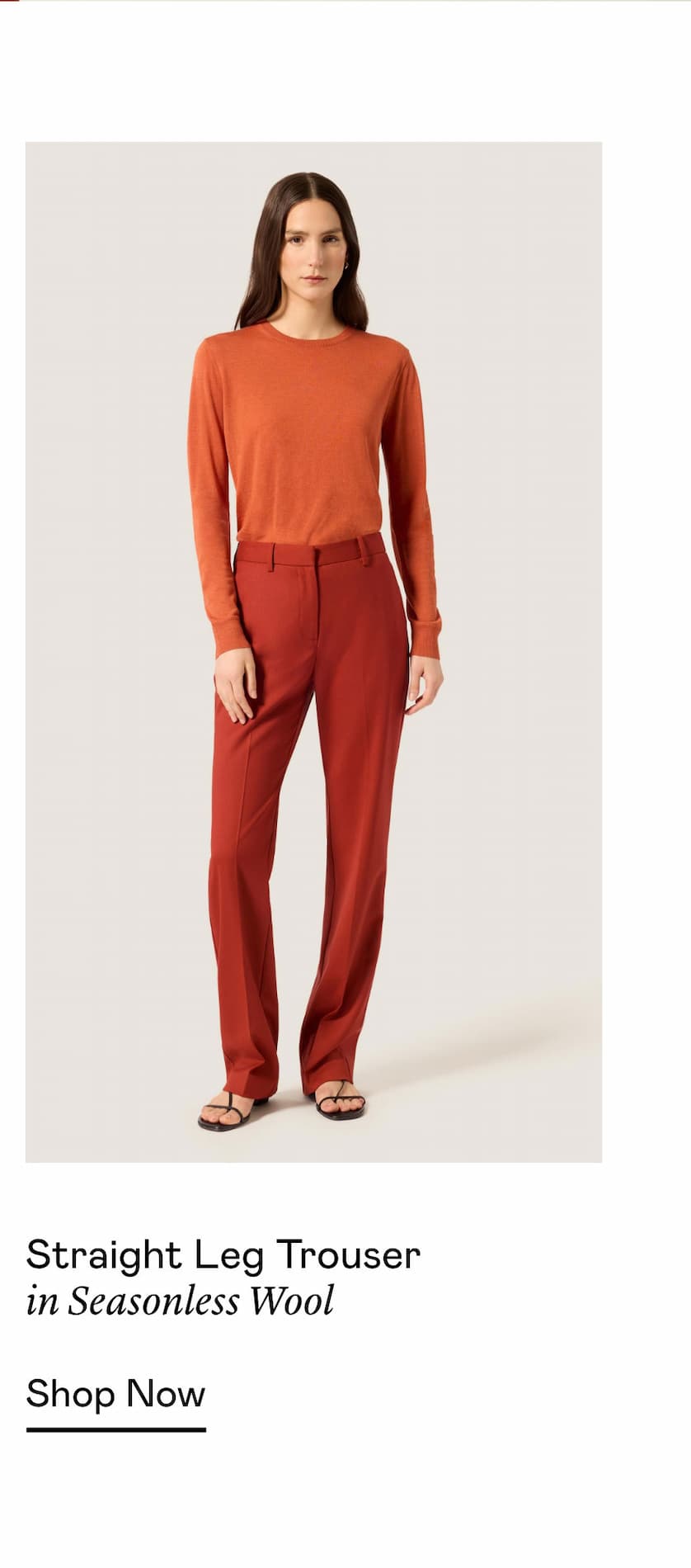 Straight Leg Trouser in Seasonless Wool