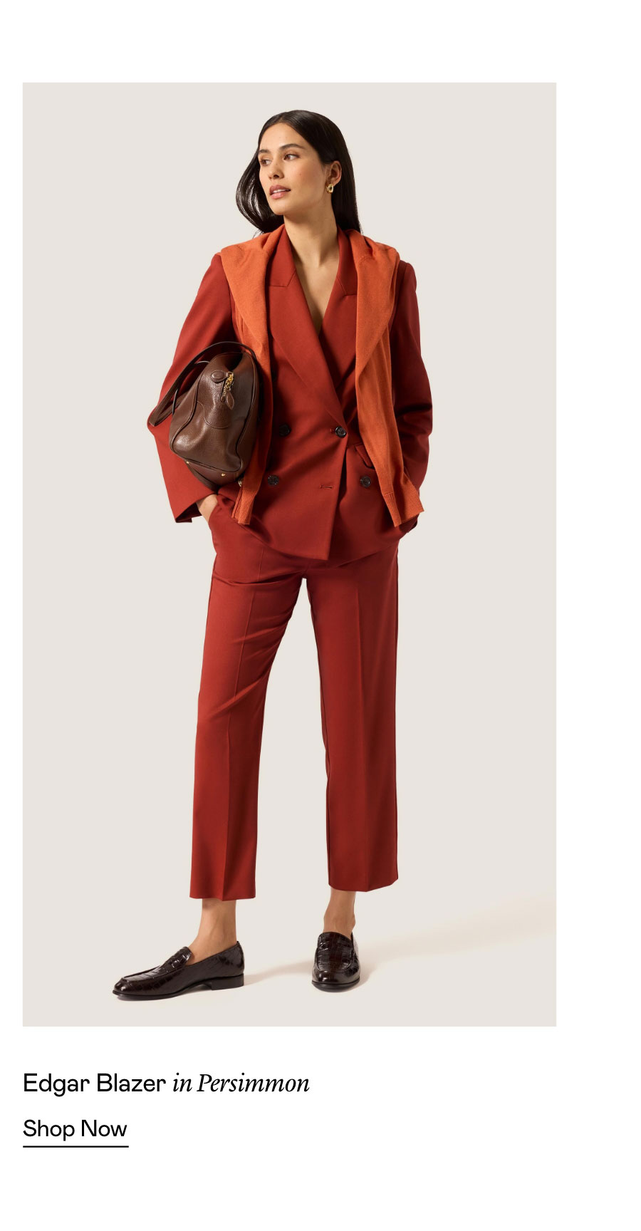 Edgar Blazer in Persimmon