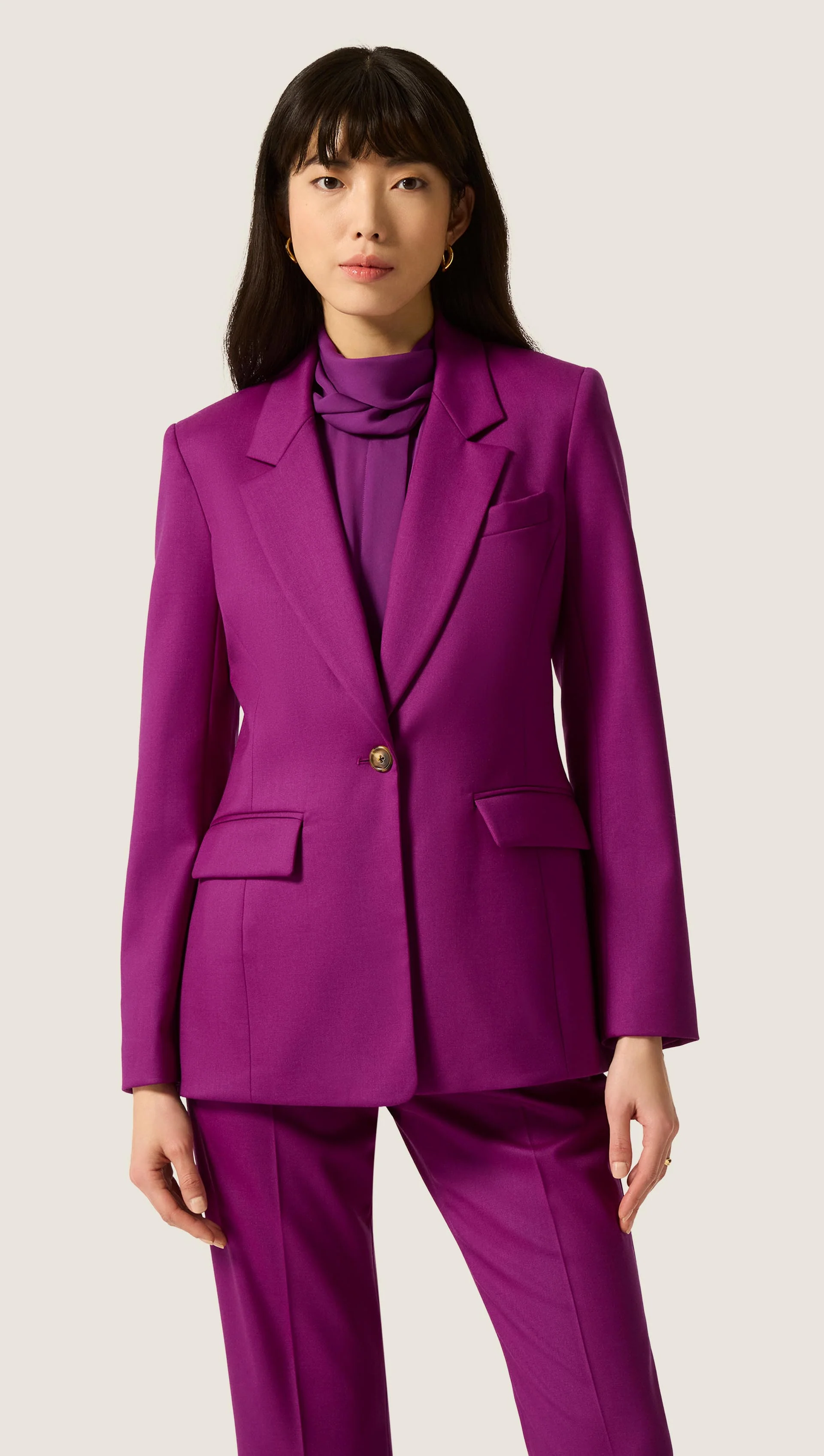 Image of Astor Blazer in Seasonless Wool | Violet