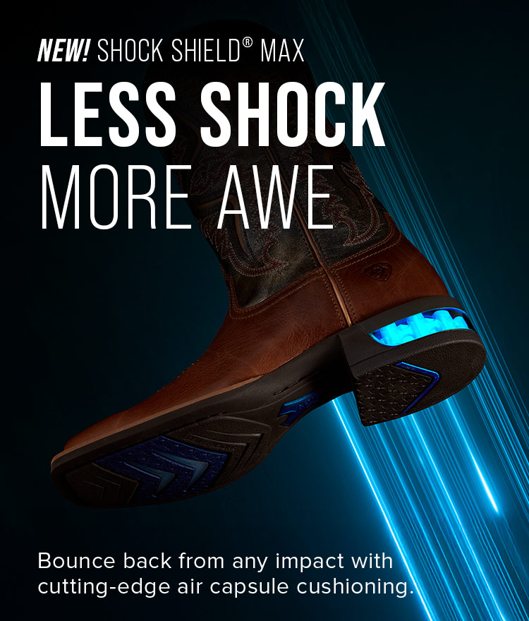 NEW! SHOCK SHIELD MAX. LESS SHOCK MORE AWE.