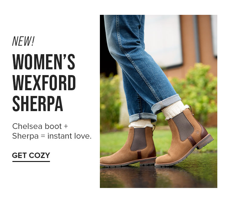 NEW! WOMEN'S WEXFORD SHERPA | GET COZY