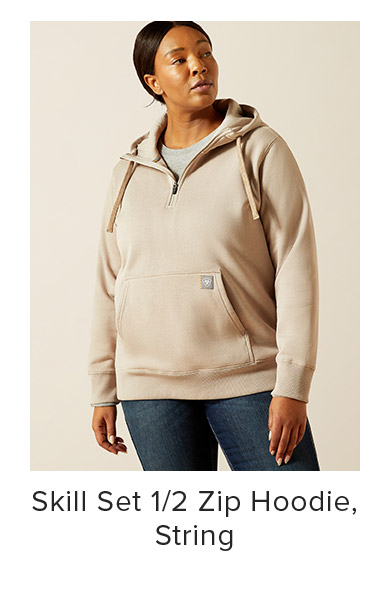 Skill Set 1/2 Zip Hoodie, String