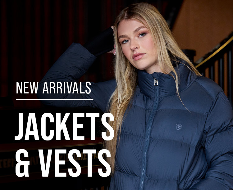 NEW ARRIVALS. JACKETS AND VESTS