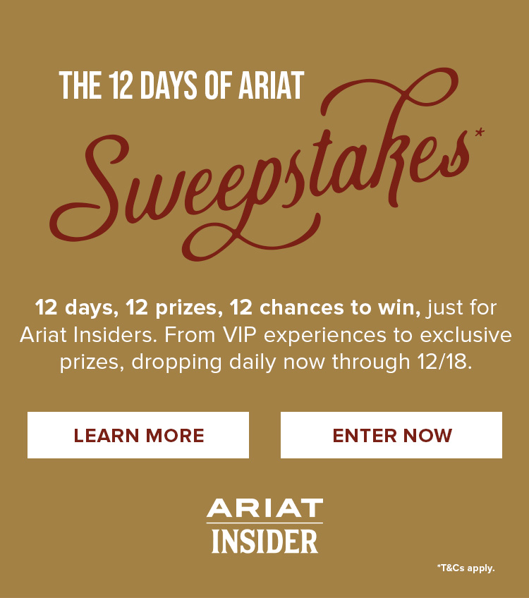 The 12 Days of Ariat Sweepstakes | Enter Now