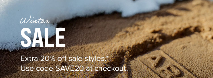 Winter Sale | Use code SAVE20 for 20% off sale styles. *Terms and conditions apply.