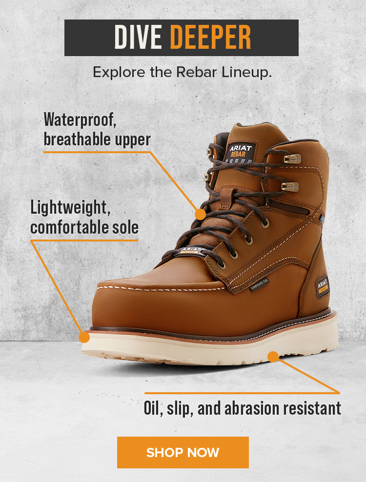 DIVE DEEPER. EXPLORE THE REBAR LINEUP.