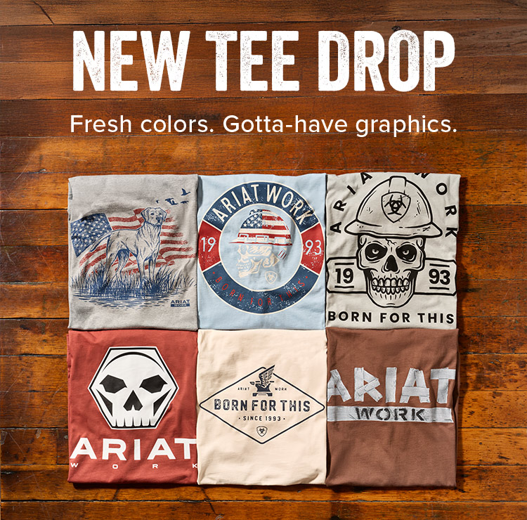 NEW TEE DROP. Fresh colors. Gotta-have graphics.