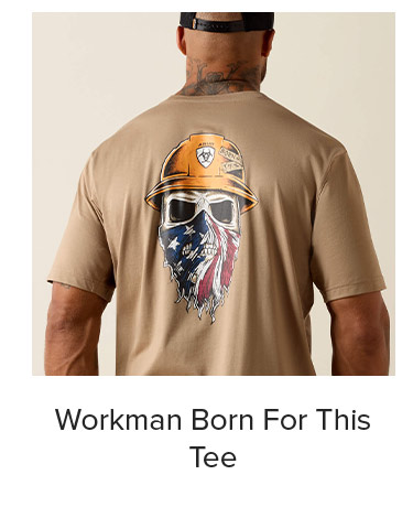 Workman Born For This Tee in Greige