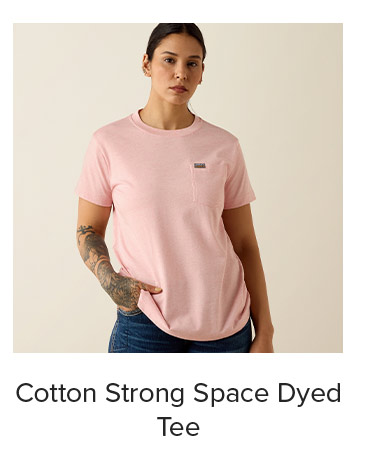 Cotton Strong Space Dyed Tee in Fusion Punch
