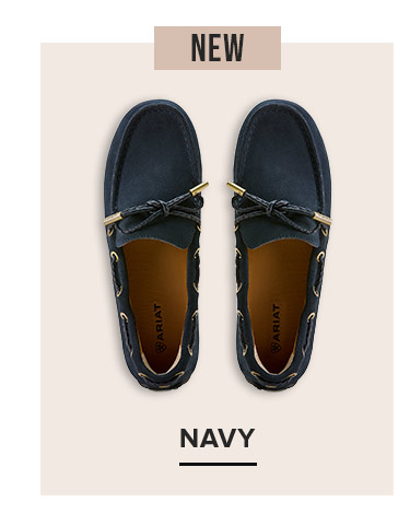 Margot Driving Moc in Navy