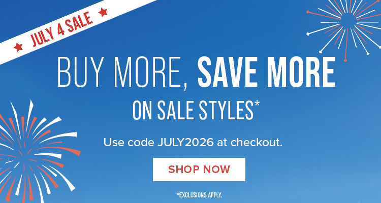 Buy More, Save More on Sale Styles *Exclusions Apply