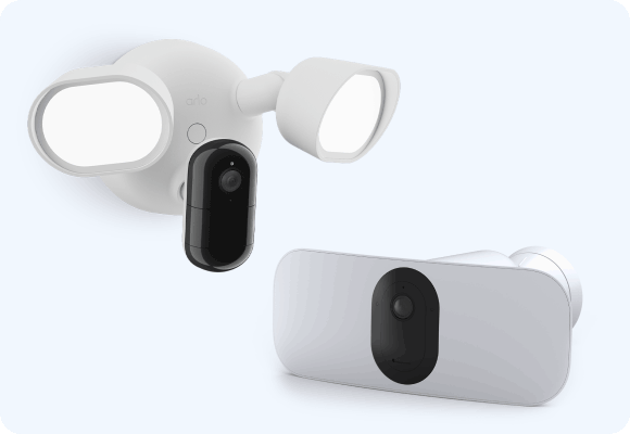 Arlo floodlight cameras.