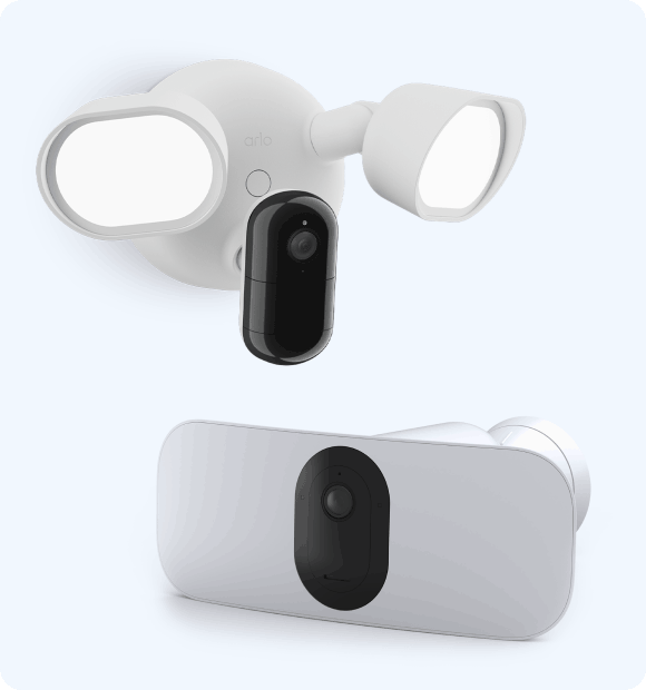 Arlo floodlight cameras.