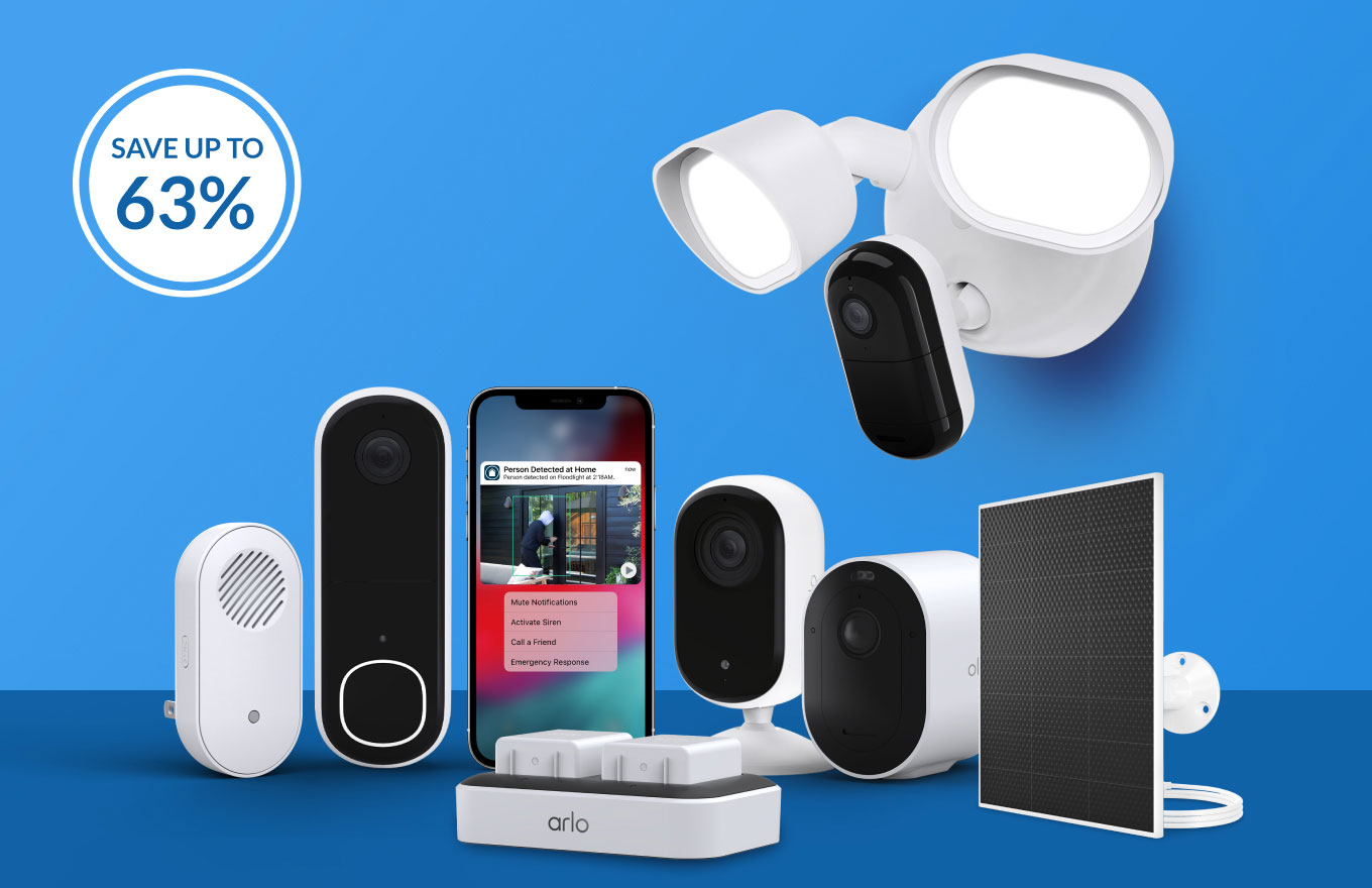 Up to 63% off. Various Arlo security products.