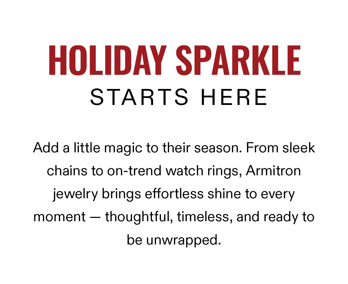 Holiday Sparkle Starts Here