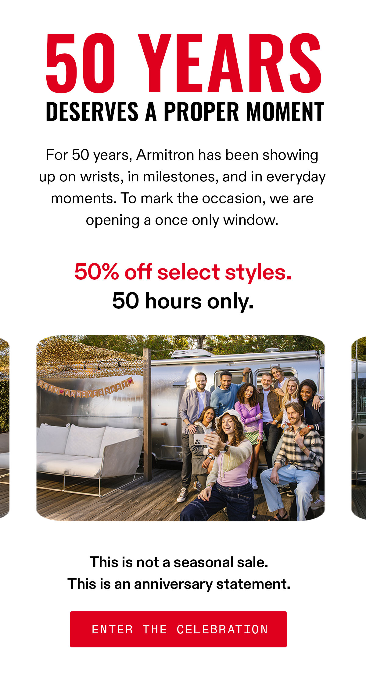 Our 50th Anniversary starts with our biggest offer ever.