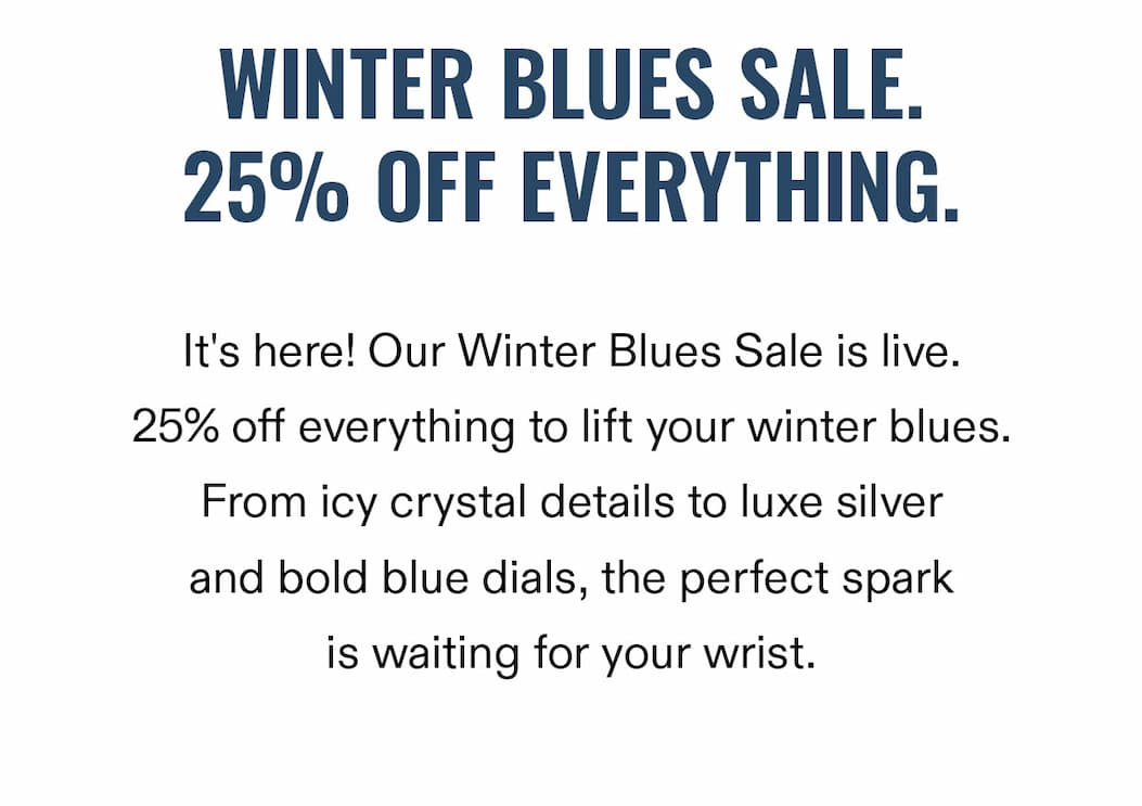 Winter Blues Sale