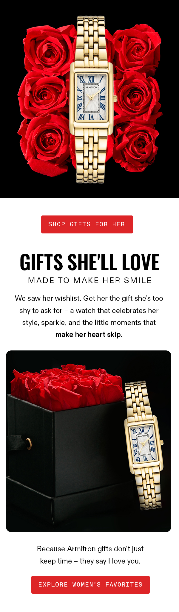 Made to make her smile.
