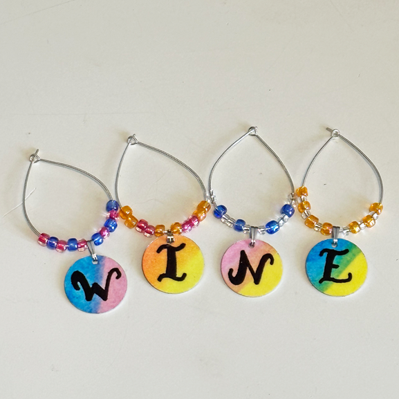 Wine Glass Charms Tutorial