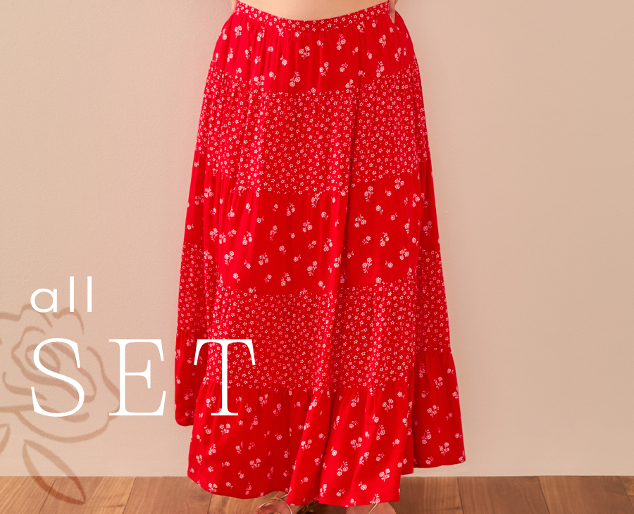 Fleur Floral Maxi Skirt