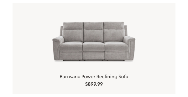 Barnsana Power Reclining Sofa $899.99