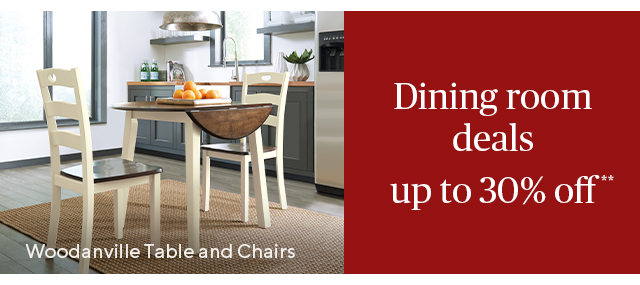 Dining room deals up to 30% off