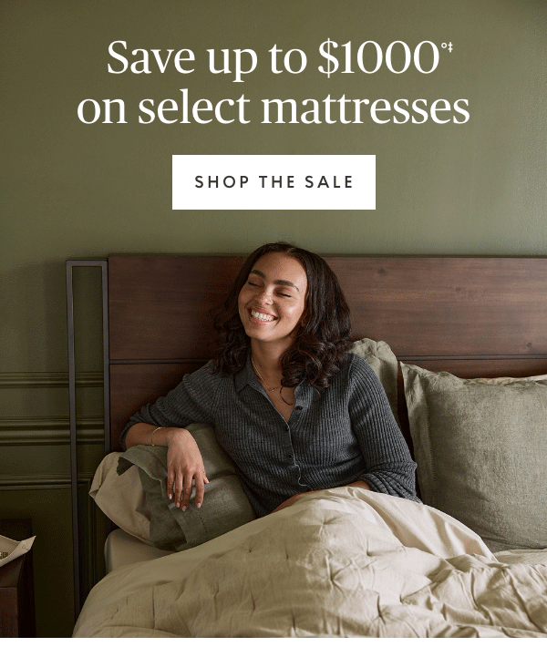 Save up to $1000 on select mattresses
