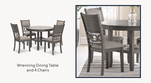 Wrenning Dining Table and 4 chairs