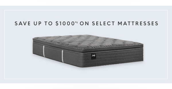 Save up to $1000 on select mattresses
