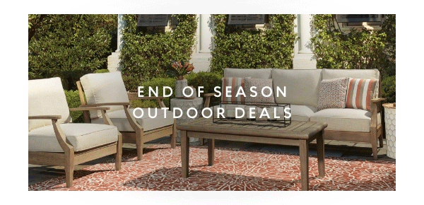 End of season outdoor deals 