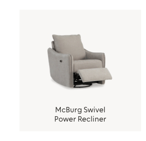 McBurg Swivel Power Recliner