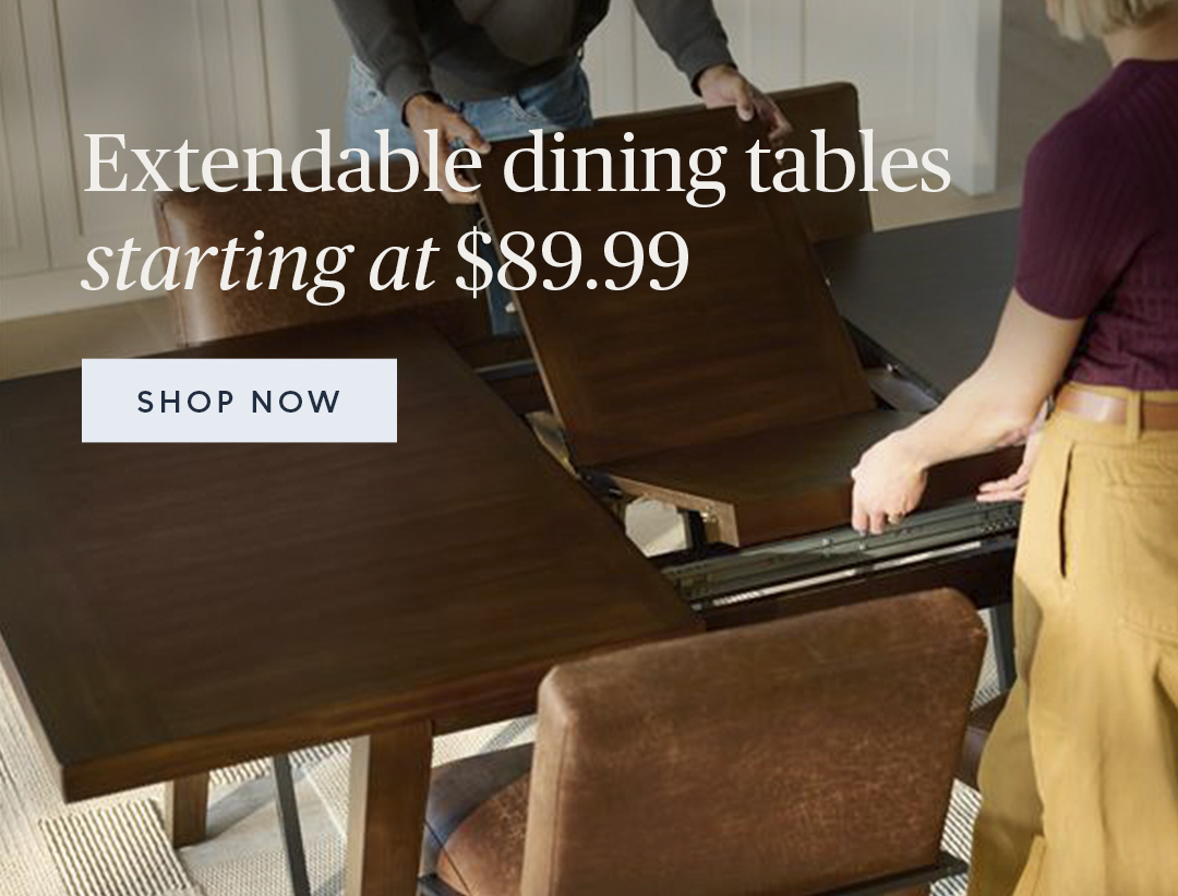 Extendable dining tables starting at $89.99